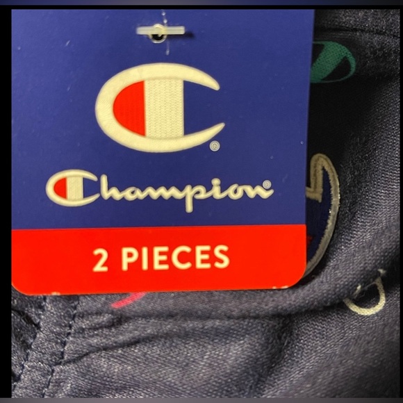 CHAMPION TWO PIECE LONG SLEEVE PAJAMA SET WOMEN SLEEPWEAR BLUE COLOR SIZE MEDIUM - Picture 9 of 12